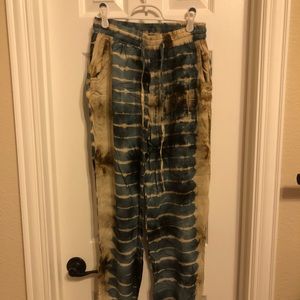 Carmen style tie-dye pants